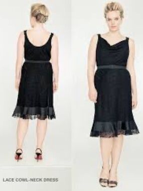 Isabel Toledo for Lane Bryant Black Lace Cocktail Dress — NWT
